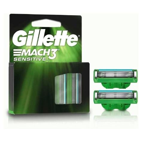 Carga Gillette Mach3 Sensitive 2 Unidades - Imagem 1