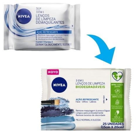 Lenços Umedecidos Demaquilantes Nivea 3 em 1 Ação Refrescante 25 Unidades - Imagem 3
