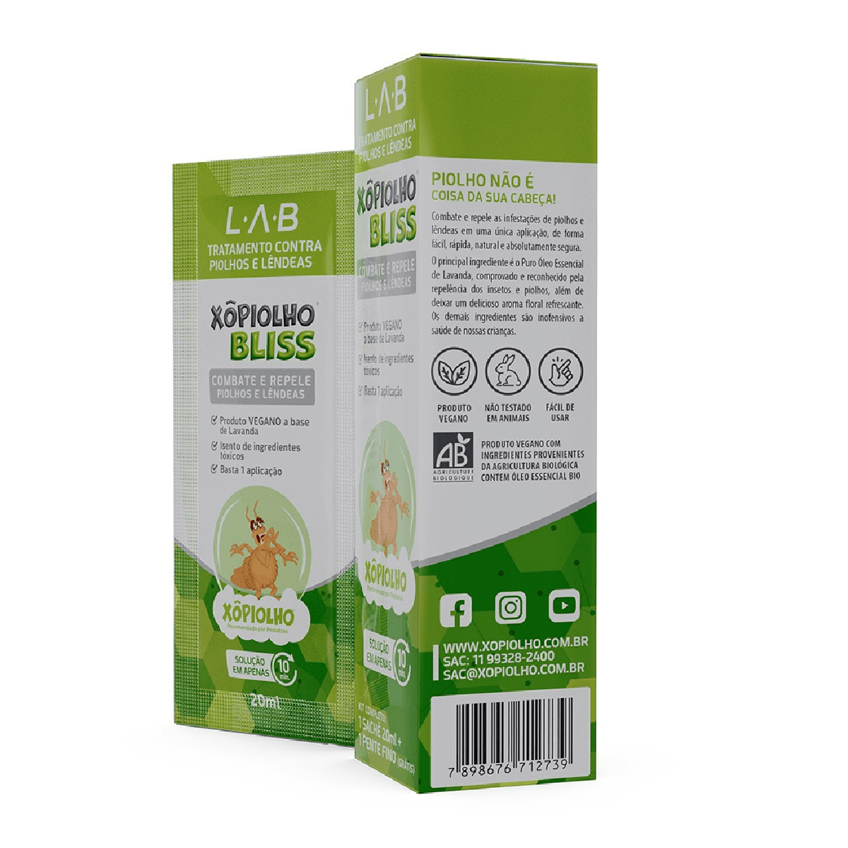 Xô Piolho Bliss Loção 20ml + Pente Removedor - Imagem 3