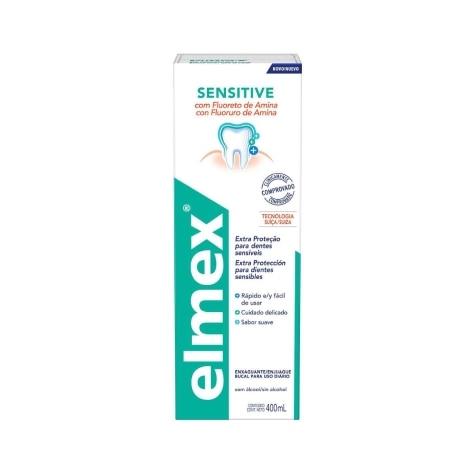 Enxaguante Bucal Elmex Sensitive Sem Álcool 400ml - Imagem 1