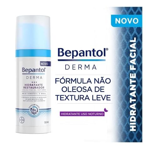 Loção Hidratante Bepantol Derma Restaurador Noturno Facial 50ml - Imagem 3