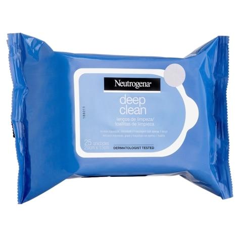 Lenços Demaquilantes Neutrogena Deep Clean Facial 25 Unidades - Imagem 1