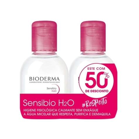 Kit Água Micelar Bioderma Sensibio H2O Facial 100ml Ganhe 50% de Desconto na 2ª Unidade - Imagem 1
