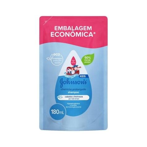 Shampoo Johnson's Baby Cheirinho Prolongado Refil 180ml - Imagem 1