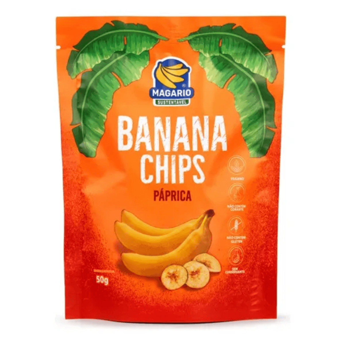 Chips Banana Magario Paprica 50g - Imagem 1