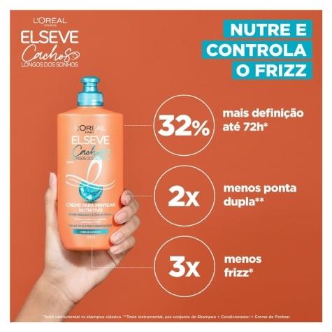 Creme de Pentear Elseve Cachos Longos dos Sonhos Cabelo Seco 250ml - Imagem 2