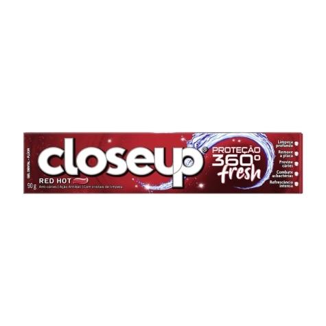 Gel Dental Close Up Proteção 360° Fresh Red Hot 90g - Imagem 1