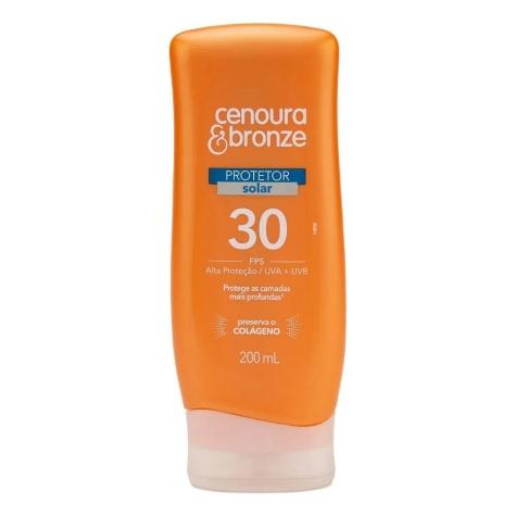 Protetor Solar Facial e Corporal Cenoura & Bronze FPS30 200ml - Imagem 2