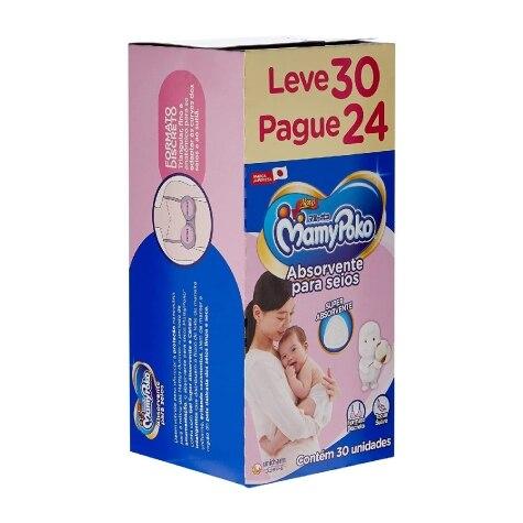 Absorvente Para Seios MamyPoko 30 Unidades - Imagem 2