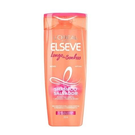 Shampoo Elseve Longo dos Sonhos Salvador Cabelo Seco 200ml - Imagem 1