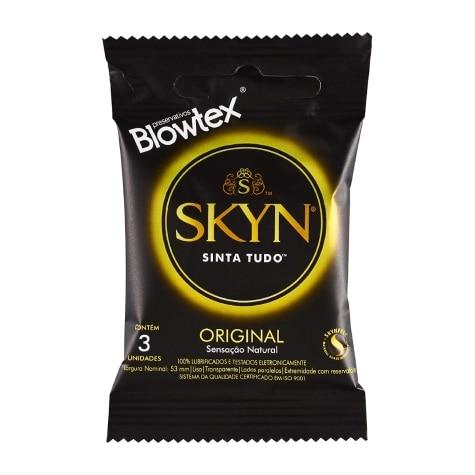 Preservativo Blowtex Skin Original 3 Unidades - Imagem 1