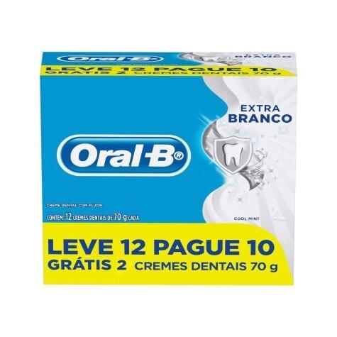 Creme Dental Oral-B Extra Branco Leve 12 Pague 10 Unidades - Imagem 1
