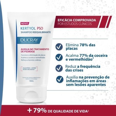 Shampoo Ducray Kertyol P.S.O. Reequilibrante Cabelo 100ml - Imagem 4