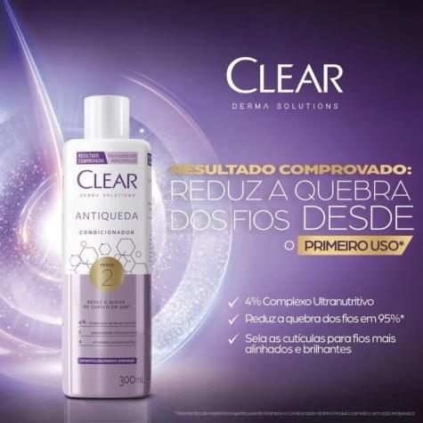 Condicionador Clear Derma Solutions Antiqueda 300ml - Imagem 5