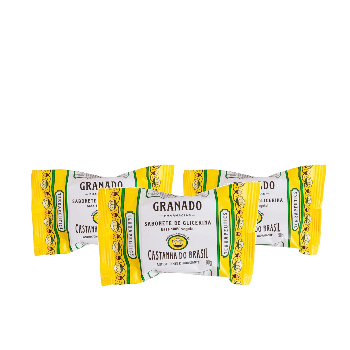Kit 3 Unidades Sabonete Granado Castanhas do Brasil 90g - Imagem 1