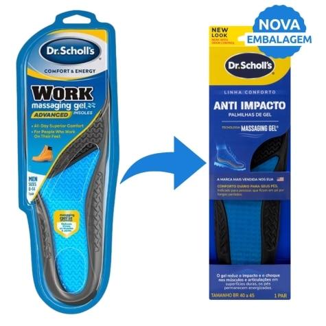 Palmilha Dr. Scholl's Anti Impacto Masculino 1 Par - Imagem 2