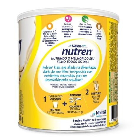 Complemento Alimentar Nutren Kids Sabor Baunilha 350g - Imagem 4