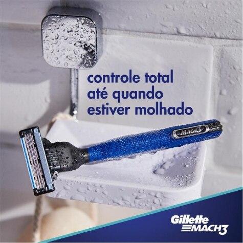 Kit 2 Aparelhos de Barbear Gillette Mach3 Acqua Grip + 4 Cargas - Imagem 3