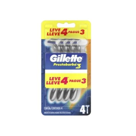 Aparelho de Barbear Gillette Prestobarba 3 Leve 4 Pague 3 - Imagem 1