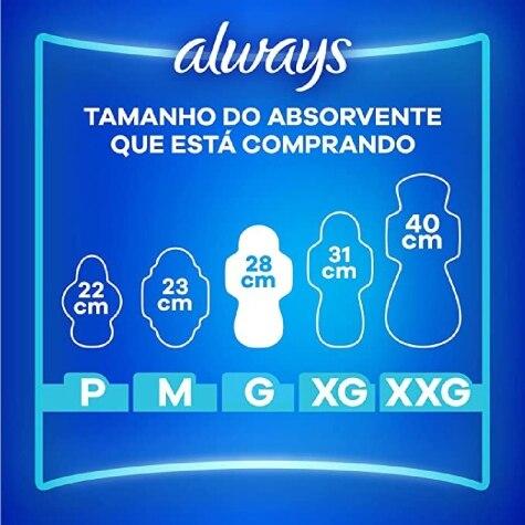 Absorvente Noturno Seca com Abas Always Noites Tranquilas 16 Unidades Leve mais Por menos - Imagem 4