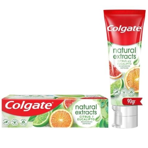 Creme Dental Colgate Natural Extracts Citrus e Eucalipto 90g - Imagem 1