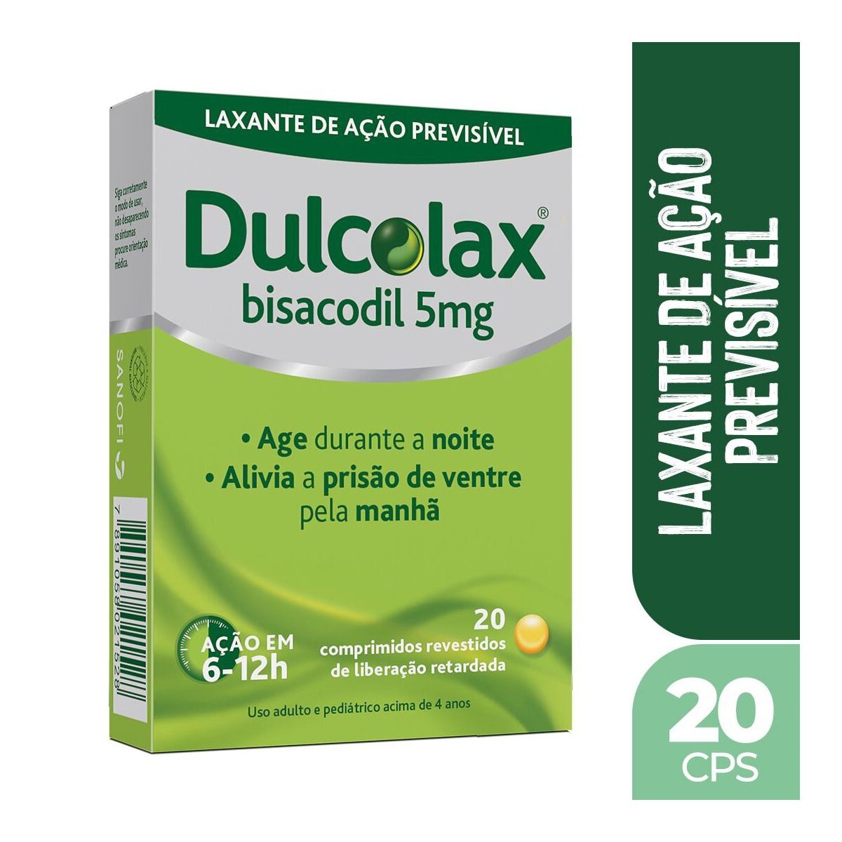 Dulcolax 5mg 20 Comprimidos Revestidos