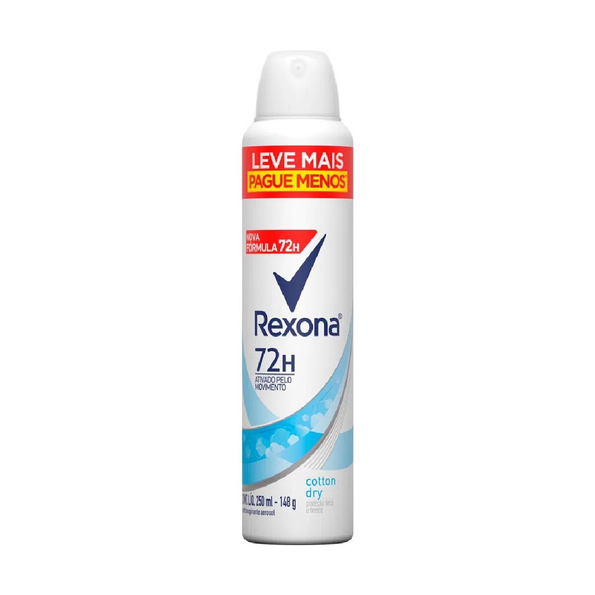 Desodorante Aerosol Rexona Cotton Dry 250ml Leve mais Pague menos