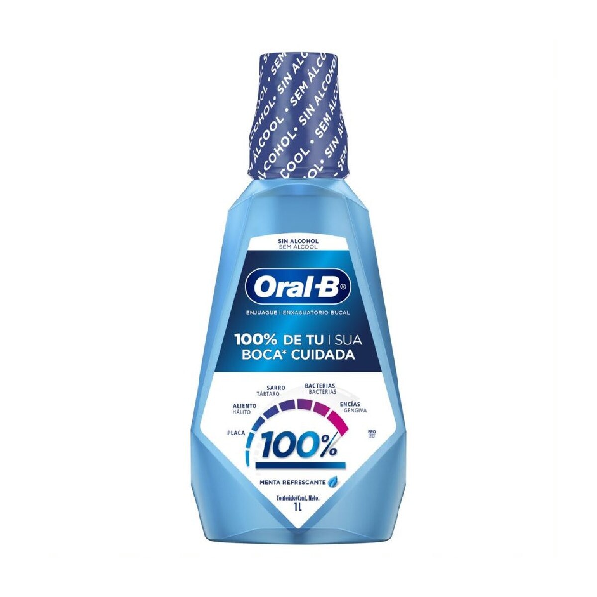 Enxaguante Bucal Oral-B 100% de Sua Boca Cuidada 1L