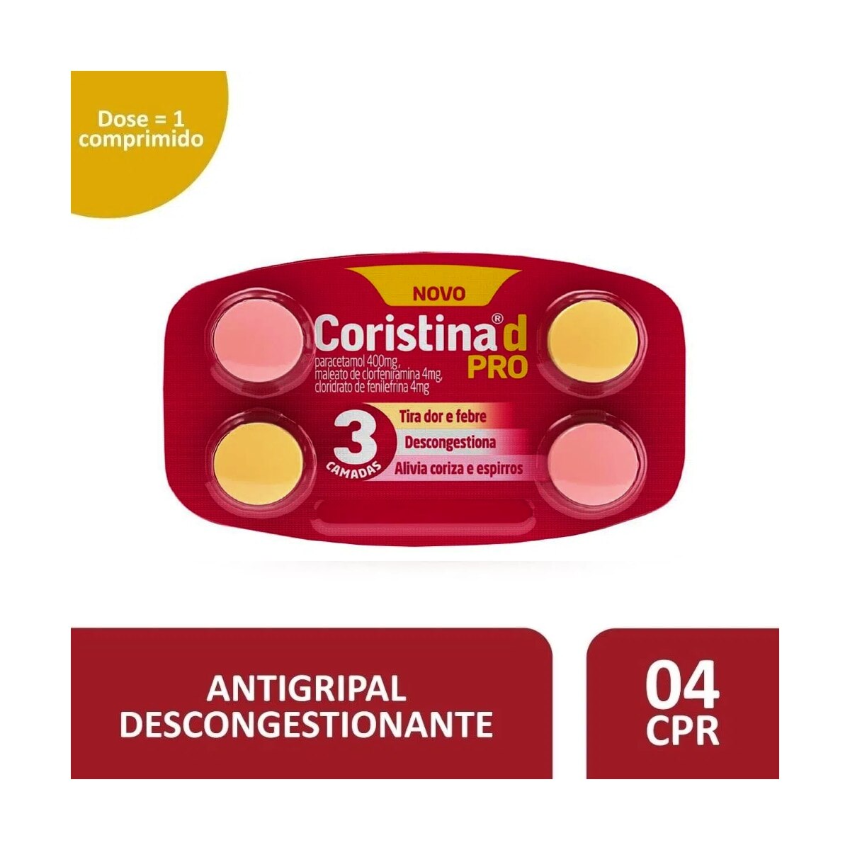 Coristina D Pro 4 Comprimidos