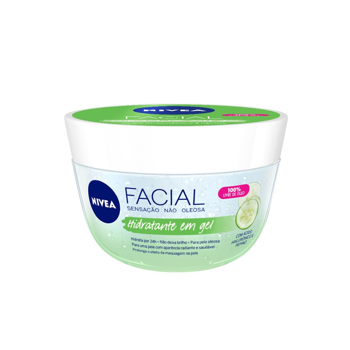 Gel Hidratante Facial Nivea Fresh Acido Hialuronico e Pepino 100ml