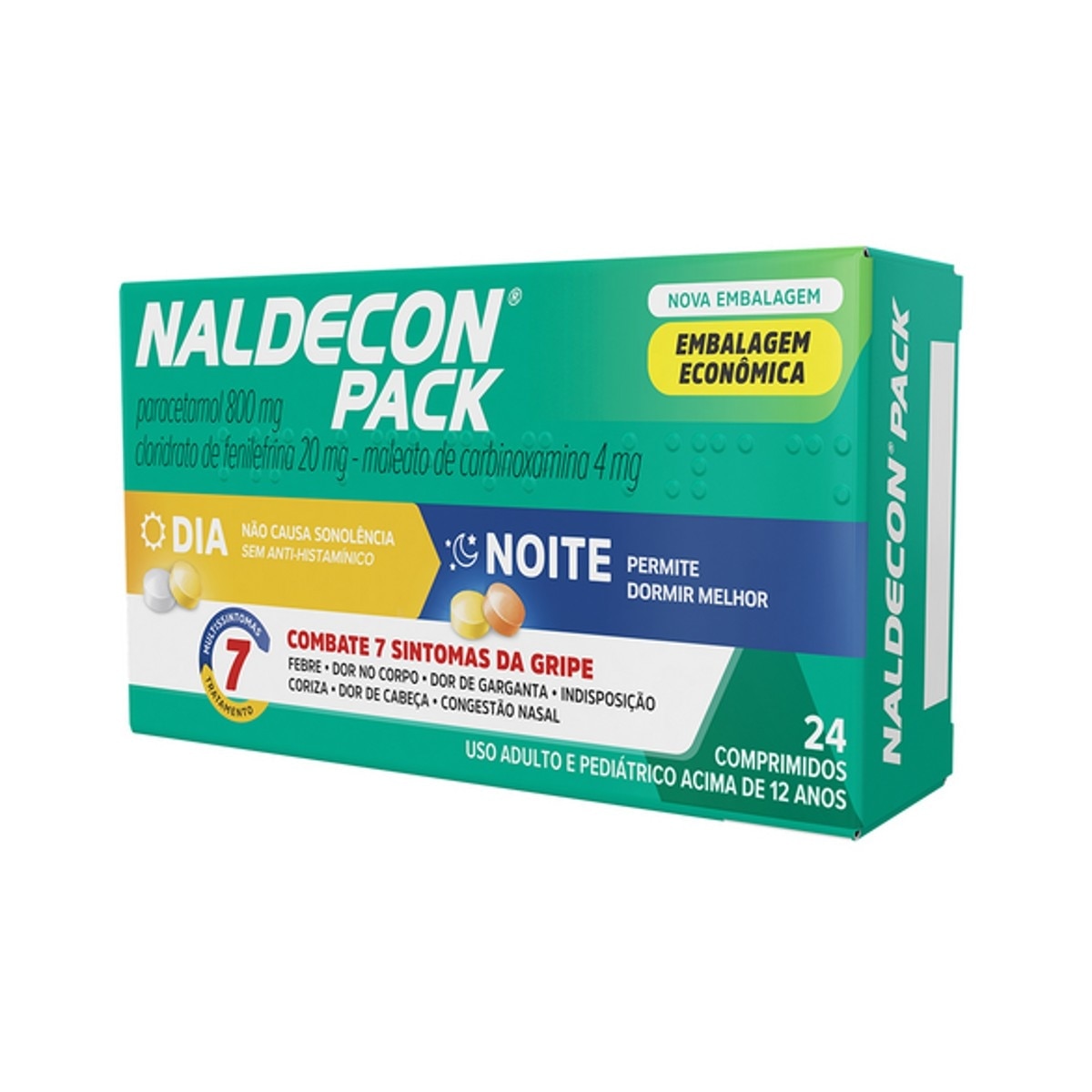 Naldecon Pack Dia e Noite 24 Comprimidos
