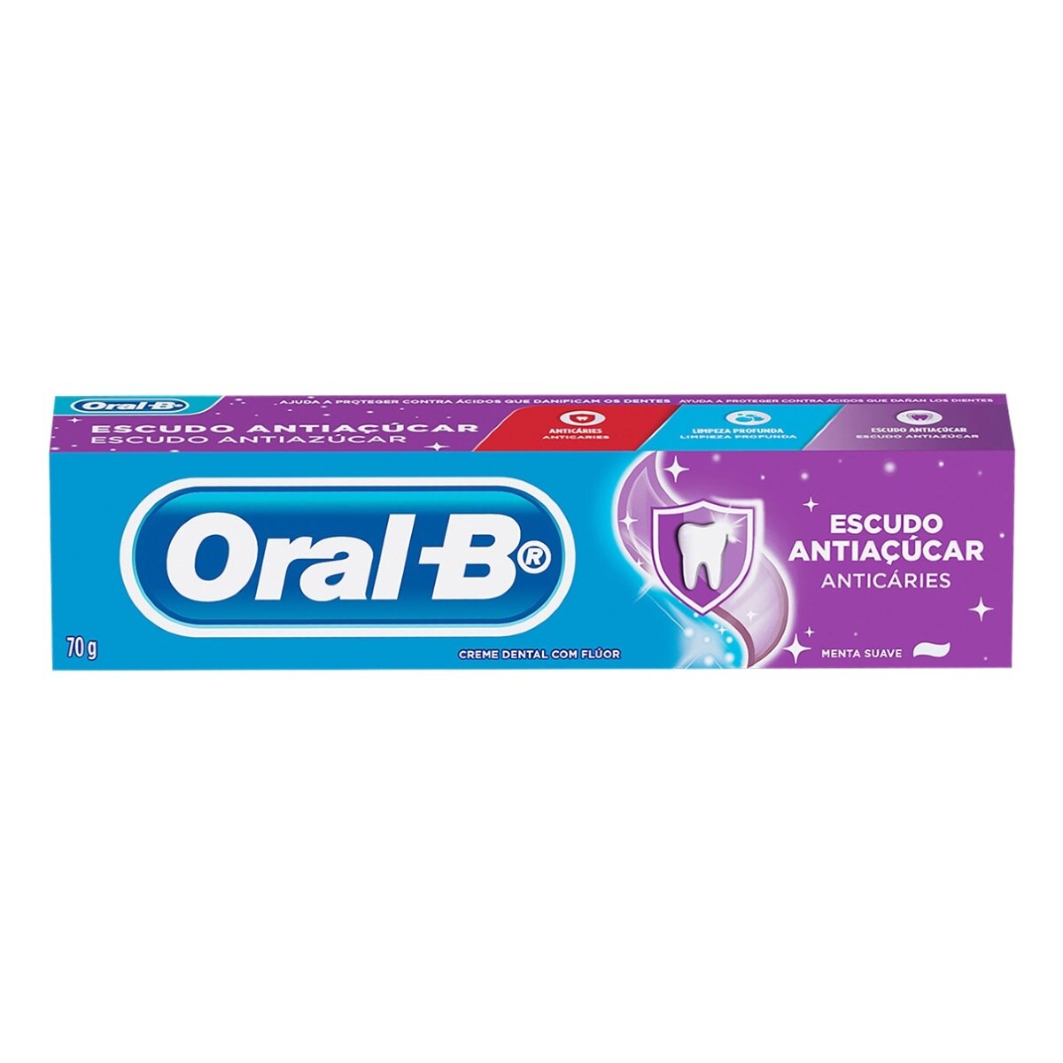 Creme Dental Oral-B Escudo Antiacucar 70g