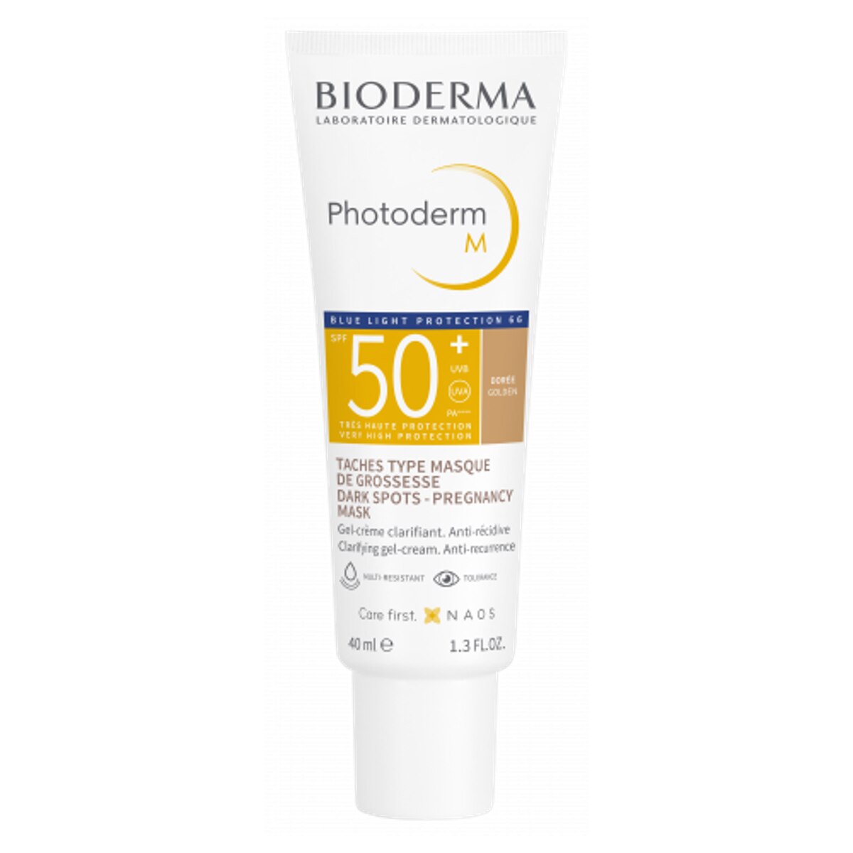 Protetor Solar Facial Bioderma Photoderm M FPS50+ Cor Douree 40ml
