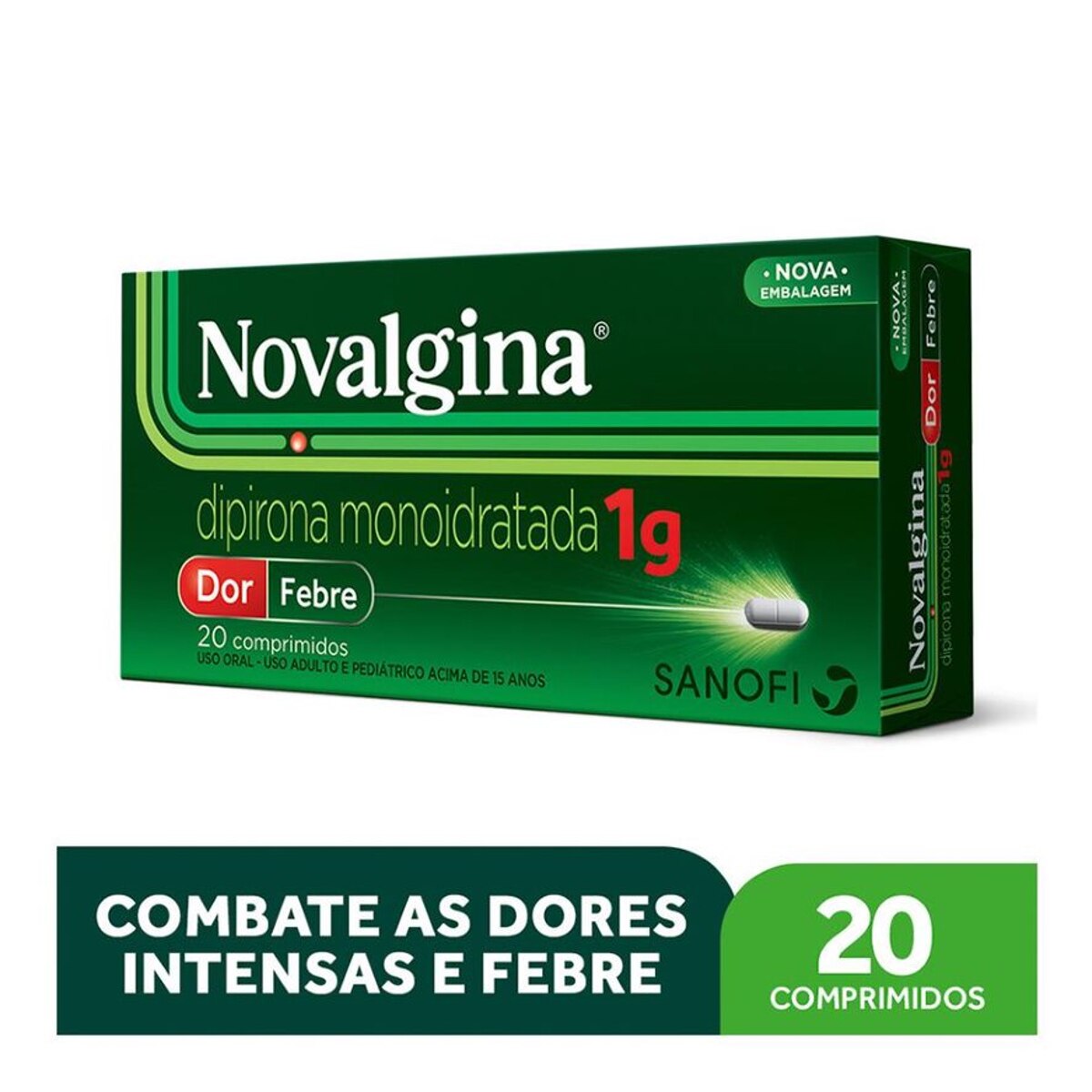 Novalgina 1g 20 Comprimidos
