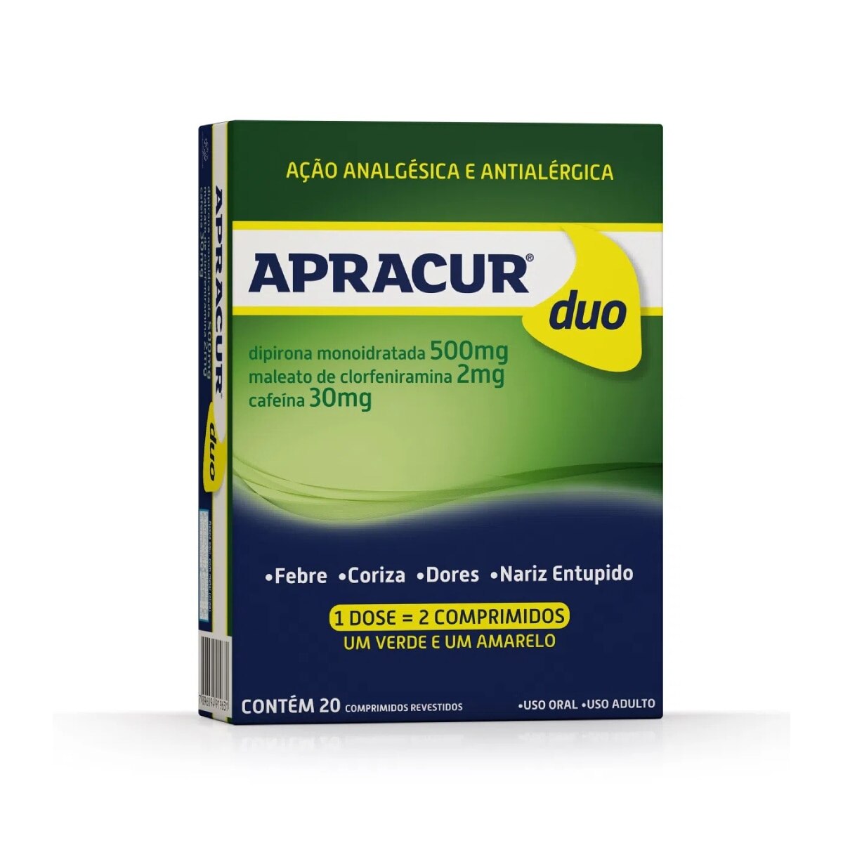 Apracur Duo 20 Comprimidos Revestidos