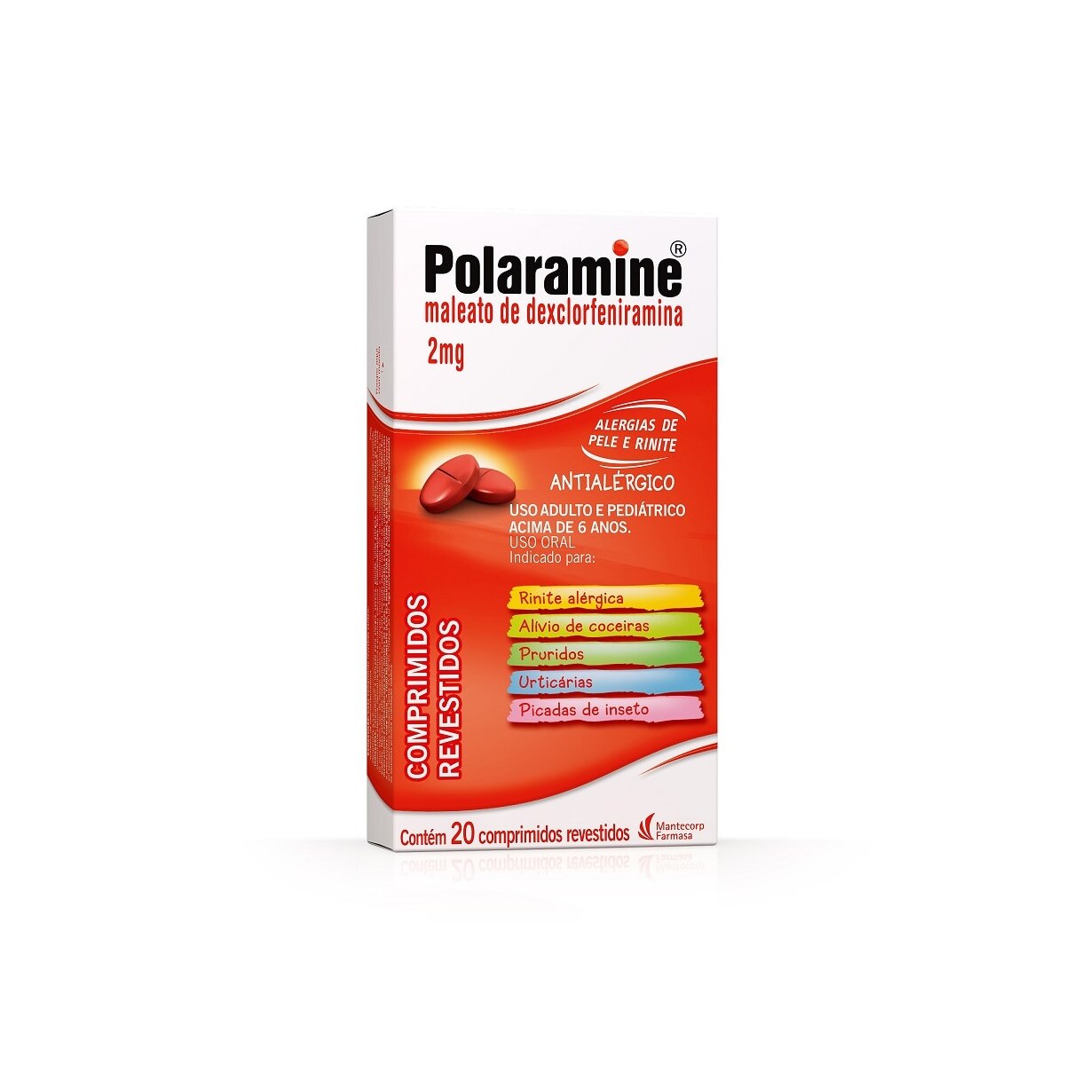 Polaramine 2mg 20 Comprimidos Revestidos