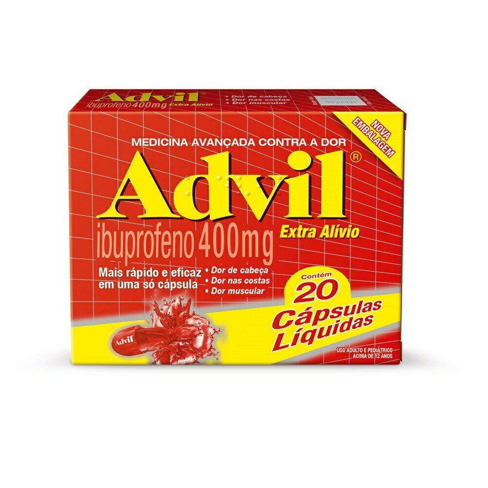 Advil 400mg 20 Capsulas