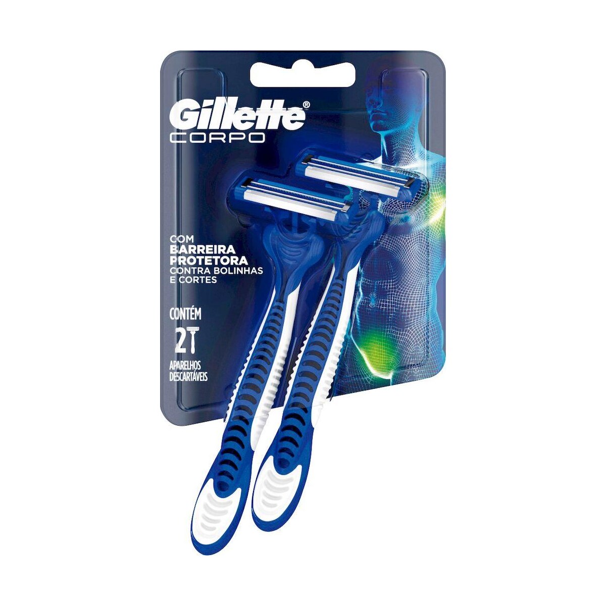 Aparelho de Barbear Gillette Corpo 2 Unidades