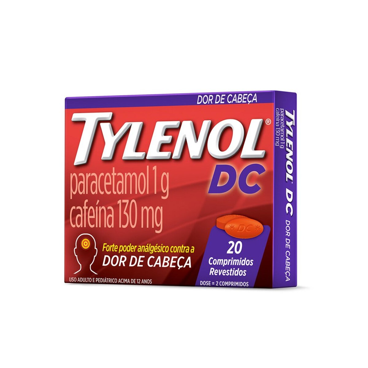 Tylenol DC 1g + 130mg 20 Comprimidos Revestidos