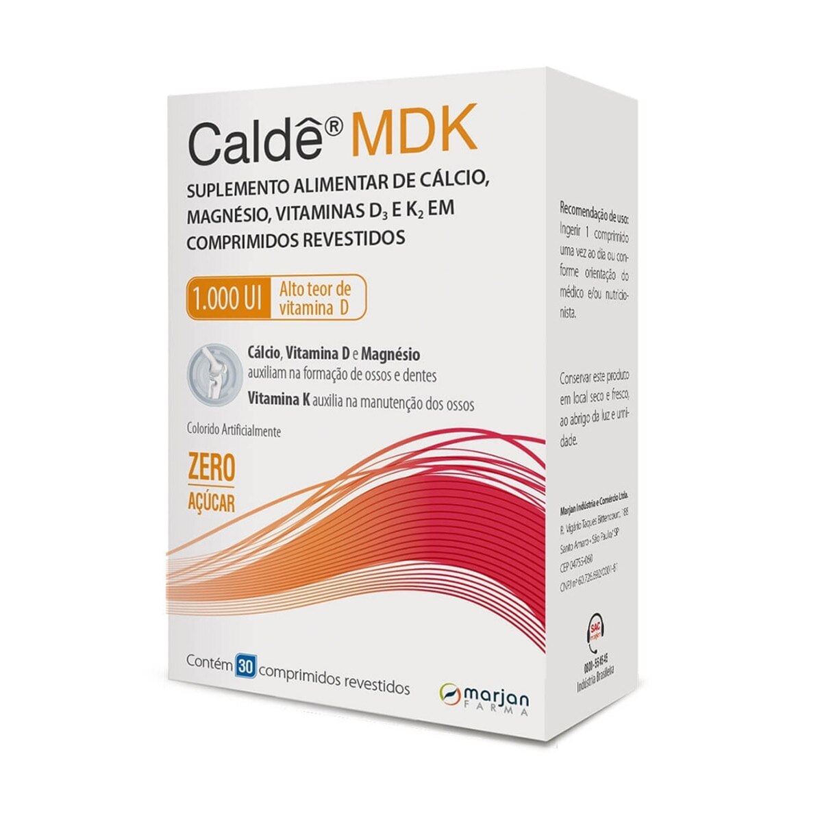 Calde MDK 1.000UI 30 Comprimidos Revestidos