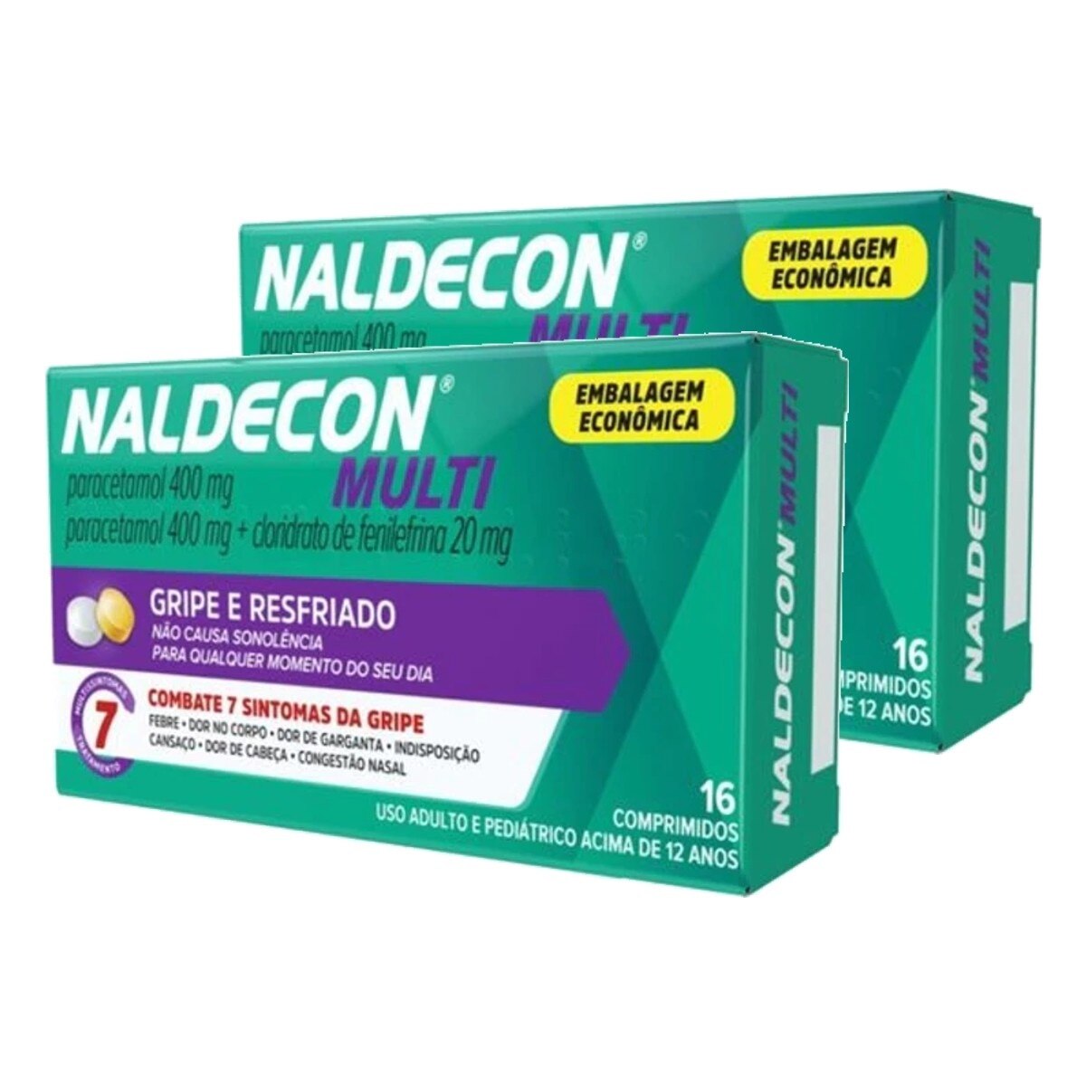 Kit 2 Unidades Naldecon Multi 16 Comprimidos