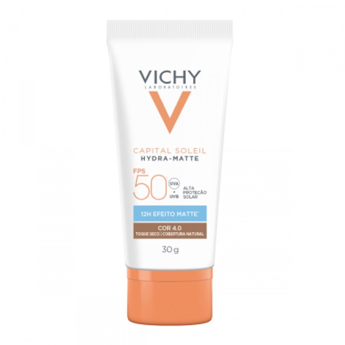 Protetor Solar Facial Vichy Hydra-Matte FPS50 Cor 4.0 30g