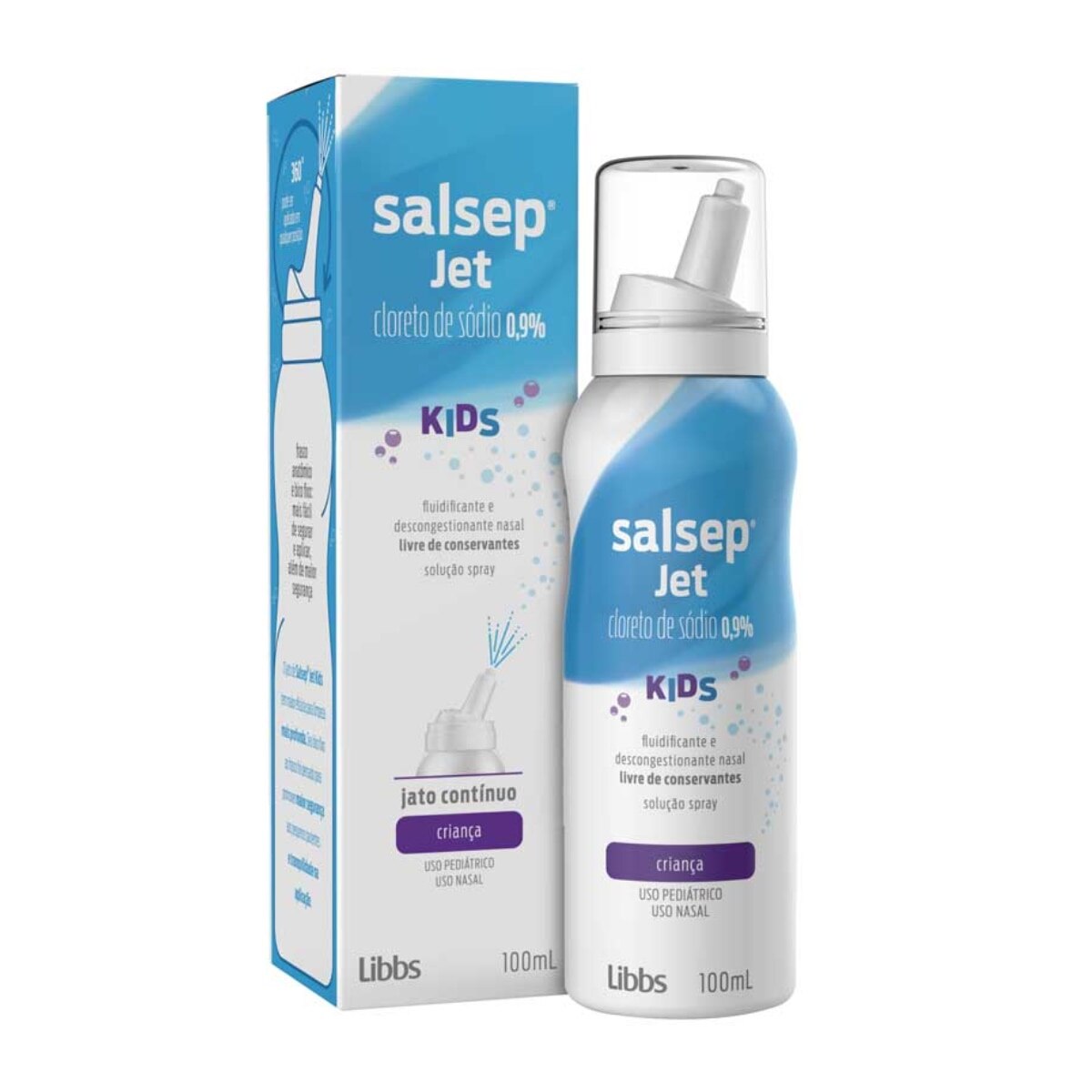 Salsep Jet Kids 0,9% Solucao Nasal 100ml