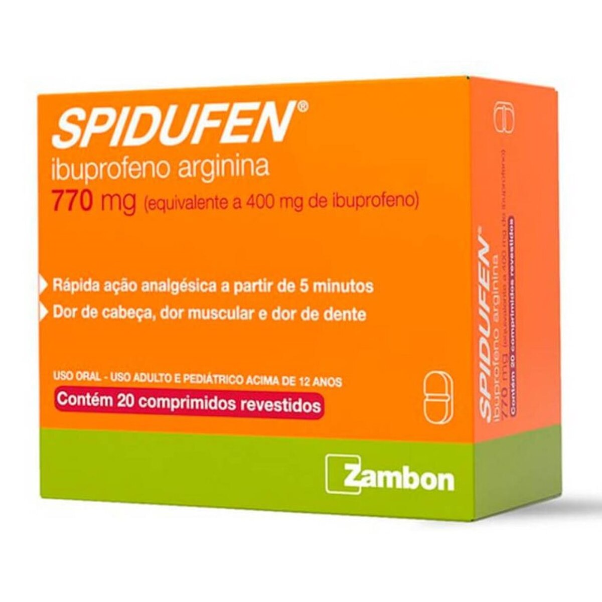 Spidufen 770mg 20 Comprimidos Revestidos