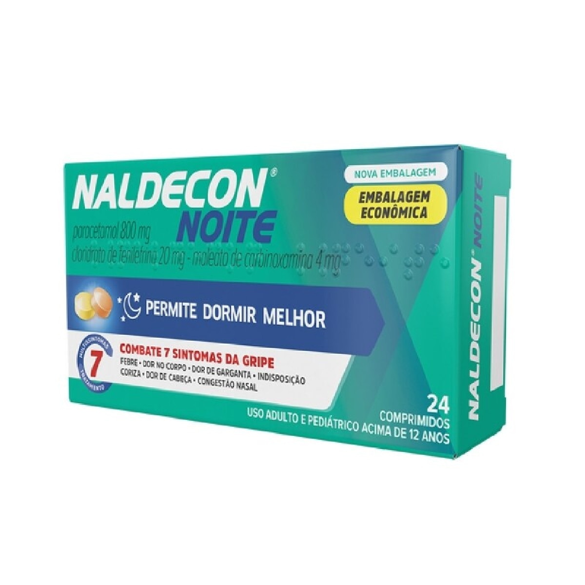 Naldecon Noite 24 Comprimidos