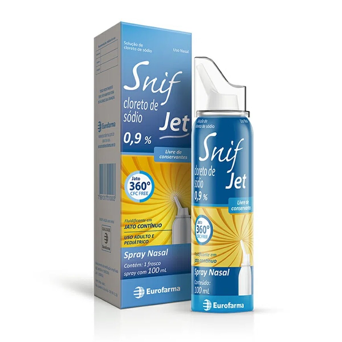 Snif Jet 0,9% Solucao Spray Nasal 100ml