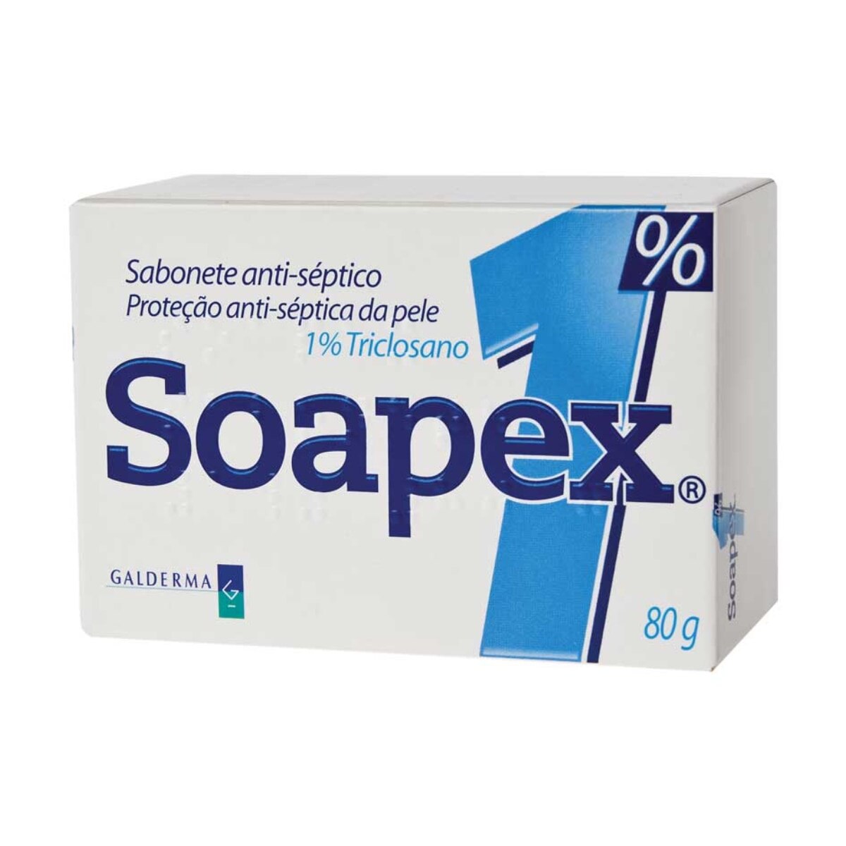 Sabonete em Barra Soapex 1% Triclosano 80g