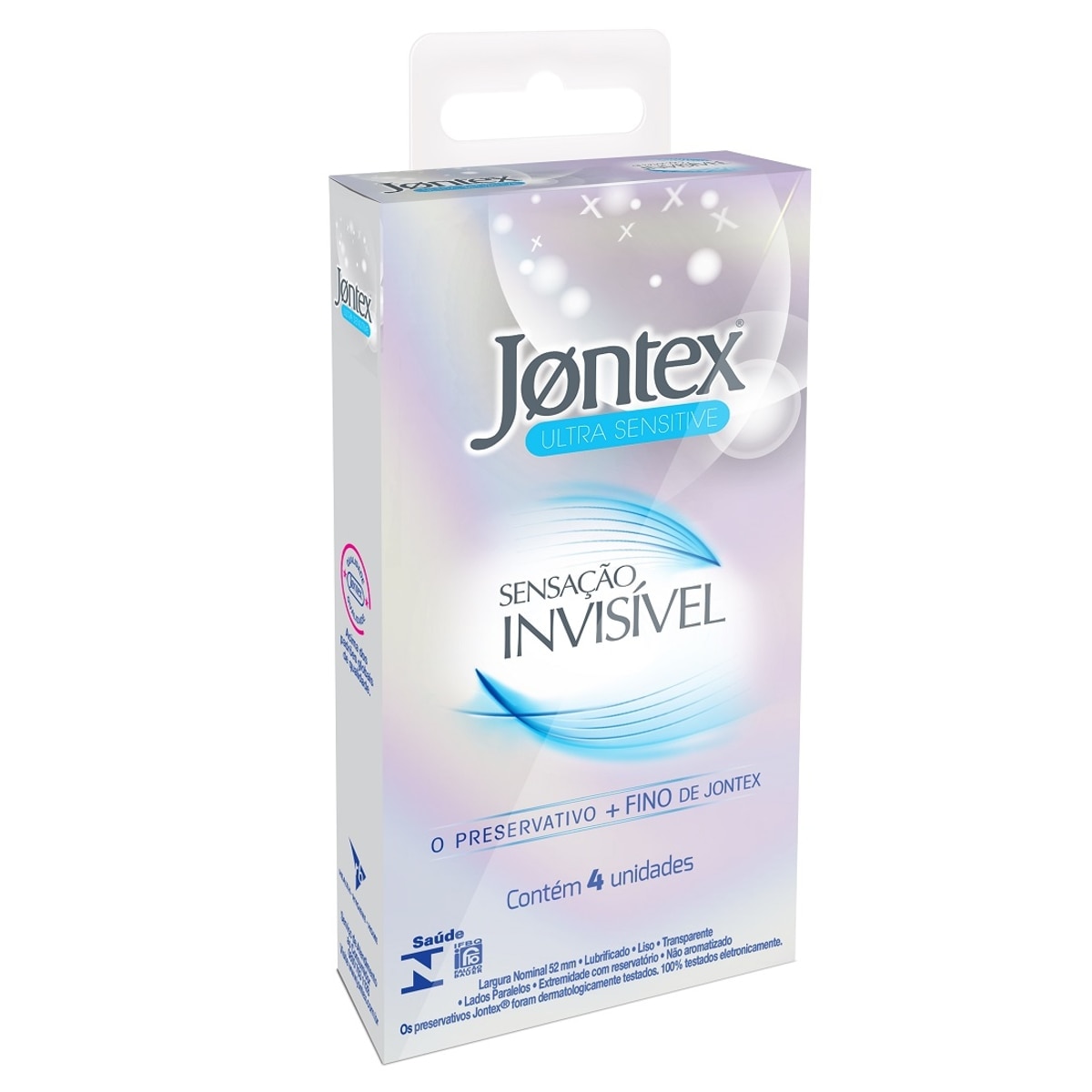 Preservativo Jontex Sensacao Invisivel 4 Unidades