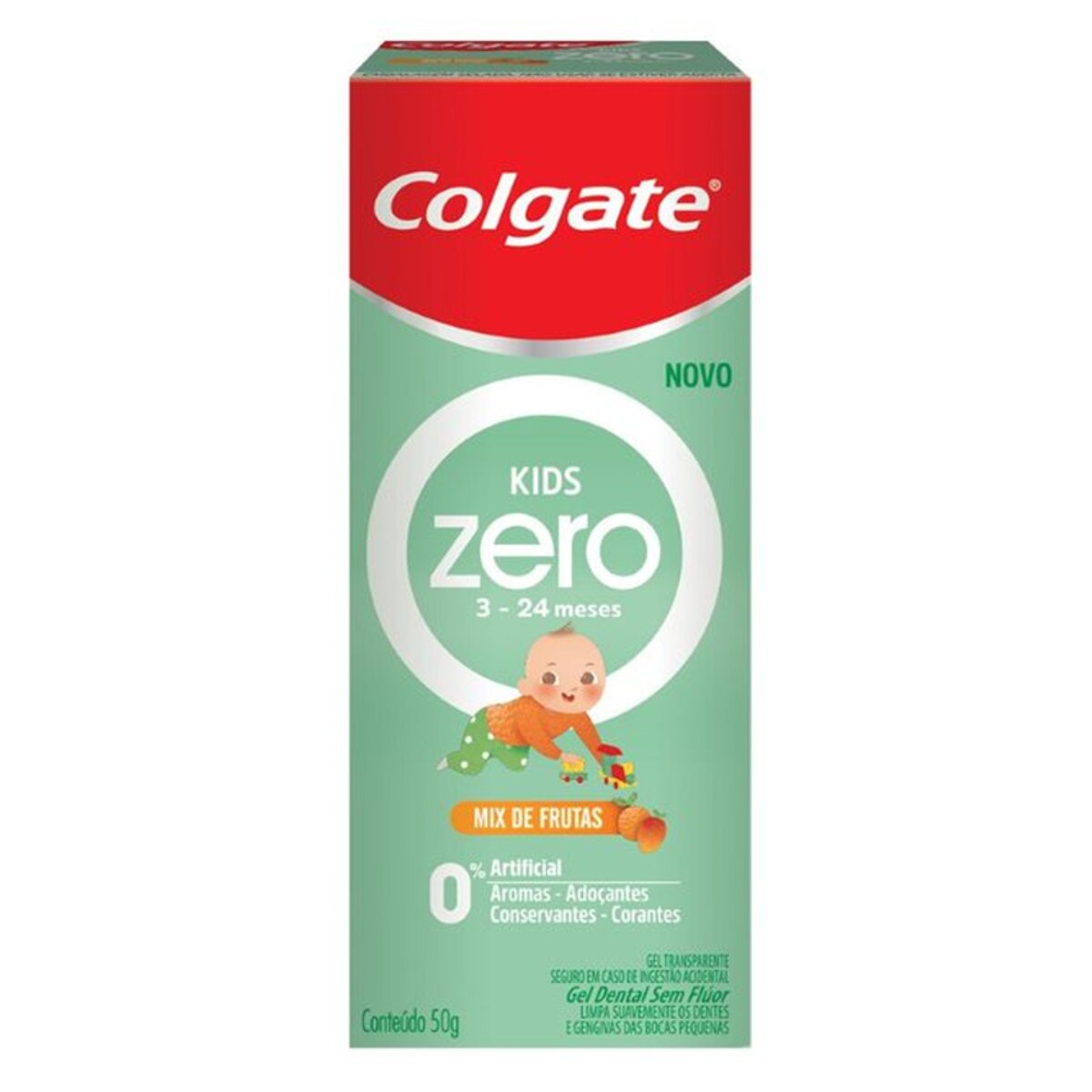 Gel Dental Colgate Kids Zero 3-24 meses Mix de Frutas 50g