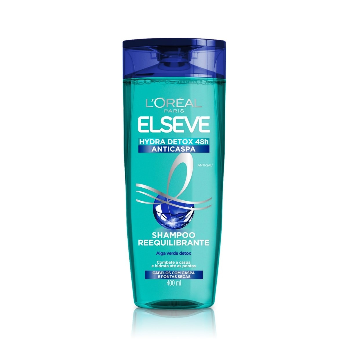 Shampoo Elseve Hydra Detox Anti-caspa 400ml
